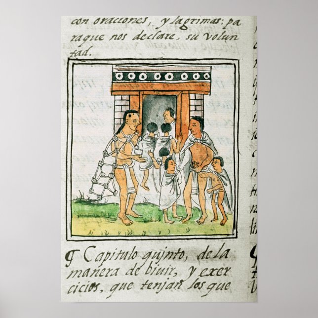 Florentine Codex' by Bernardino de Sahagun Poster (Front)