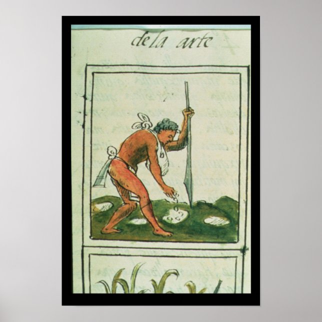 Florentine Codex' by Bernardino de Sahagun Poster (Front)