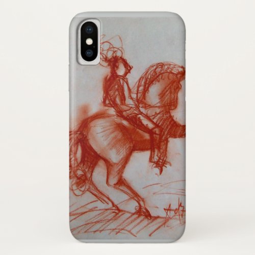 FLORENTINE  KNIGHT ON HORSEBACK iPhone X CASE