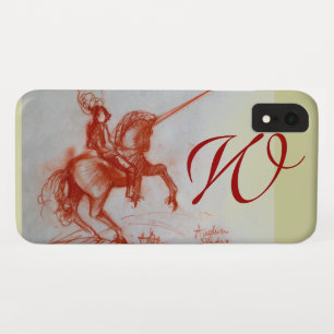 FLORENTINE KNIGHT ON HORSEBACK monogram iPhone XR Case
