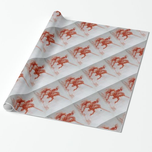 FLORENTINE  KNIGHT ON HORSEBACK WRAPPING PAPER