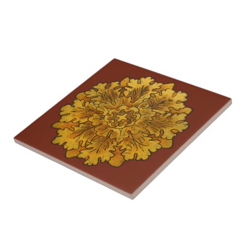 Florentine Oak Leaf Cluster Tile