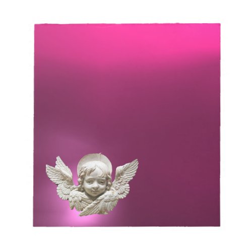 FLORENTINE RENAISSANCE ANGELPinkFuchsia Notepad