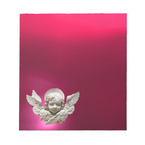 FLORENTINE RENAISSANCE ANGELPinkFuchsia Notepad