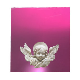 FLORENTINE RENAISSANCE ANGEL,Pink,Fuchsia,Purple Notepad