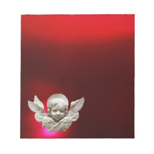 FLORENTINE RENAISSANCE ANGEL,red Notepad