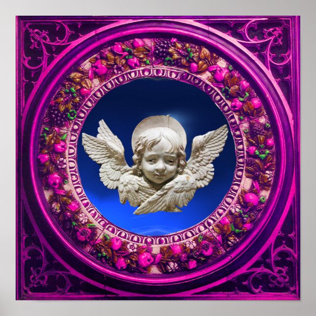 FLORENTINE RENAISSANCE ANGEL WITH FLORAL CROWN POSTER (Front)