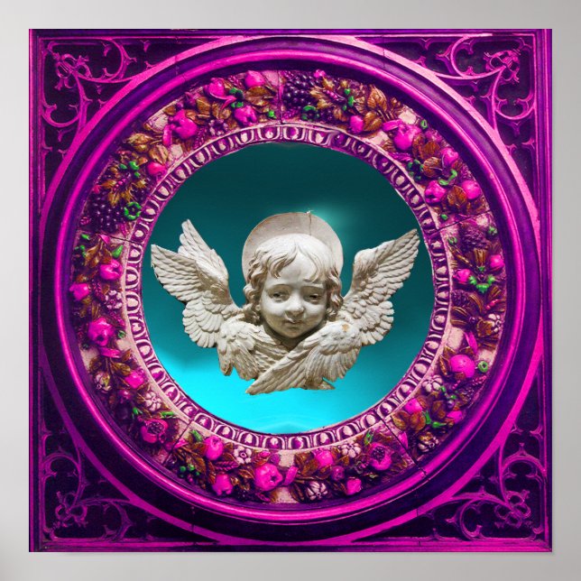 FLORENTINE RENAISSANCE ANGEL WITH FLORAL CROWN POSTER (Front)