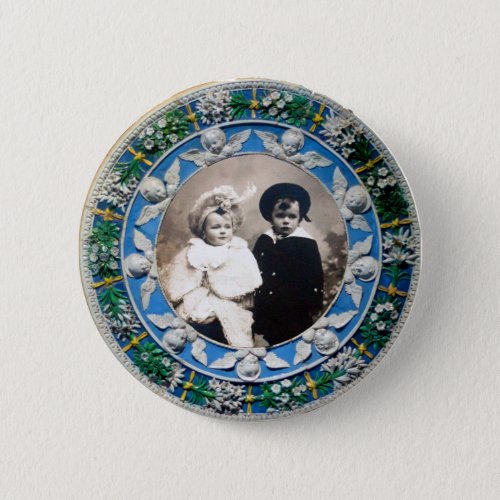 FLORENTINE RENAISSANCE  ANGELS  PHOTO TEMPLATE BUTTON