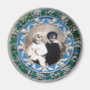 FLORENTINE RENAISSANCE ANGELS , PHOTO TEMPLATE MAGNET