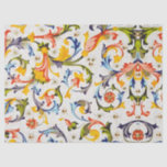 FLORENTINE RENAISSANCE FLORAL SWIRLS,FLOWERS TISSUE PAPER