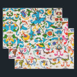 FLORENTINE RENAISSANCE FLORAL SWIRLS,FLOWERS WRAPPING PAPER SHEETS<br><div class="desc">Digital elaboration from antique Florentine papers by Bulgan Lumini ©</div>