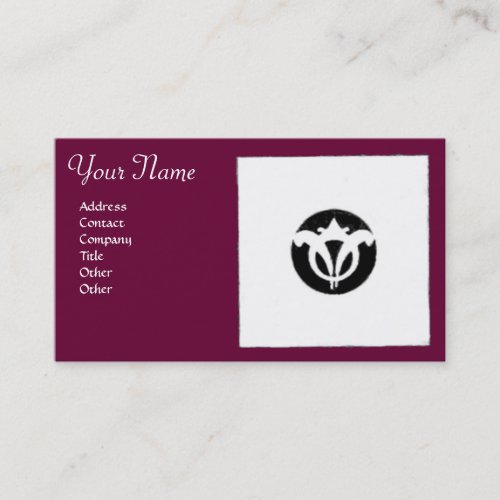 FLORENTINE RENAISSANCE HARMONYpurple violet Business Card