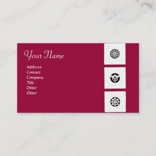 FLORENTINE RENAISSANCE HARMONY,red fuchsia Business Card