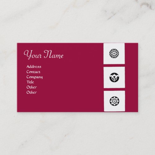 FLORENTINE RENAISSANCE HARMONYred fuchsia Business Card