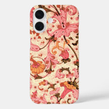 FLORENTINE RENAISSANCE PINK FLORAL SWIRLS,FLOWERS