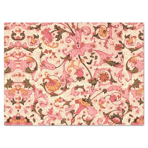 FLORENTINE RENAISSANCE PINK FLORAL SWIRLSFLOWERS TISSUE PAPER