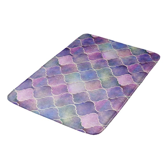 Florentine Tiles Bathroom Mat (Angled)
