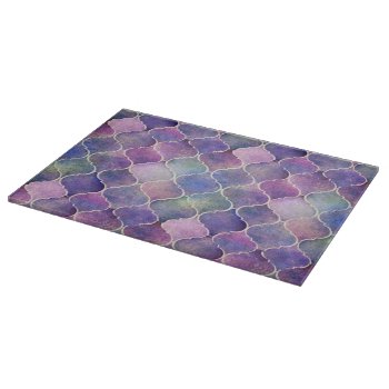Florentine Tiles Glass Cutting Board by aura2000 at Zazzle