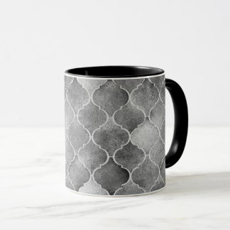Florentine Tiles in Black & White Mug