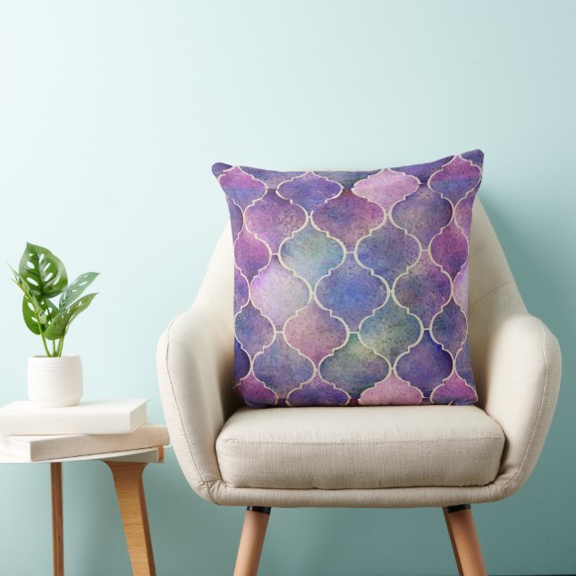 Florentine Tiles Throw Pillow (Chair)