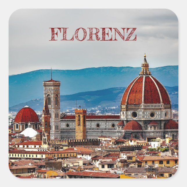 Florenz Italy Square Sticker (Front)