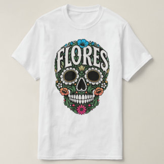 flores apellido sugar skull T-Shirt