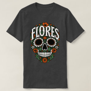 flores apellido sugar skull T-Shirt
