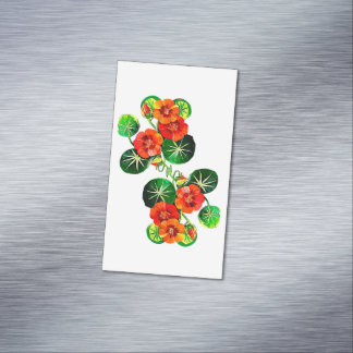 Flores do Brasil capuchinha collection, Business Card Magnet