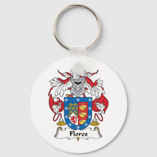 Flores Family Crest Keychain
