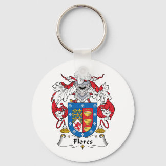 Flores Family Crest Keychain