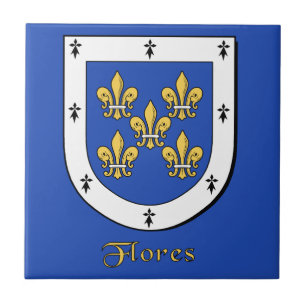Flores Family Shield Tile