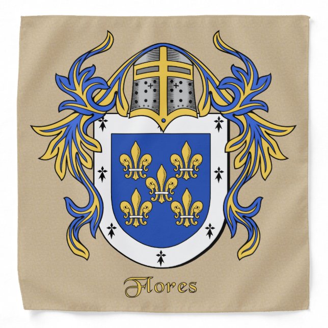 Flores Historical Coat of Arms Bandana (Front)