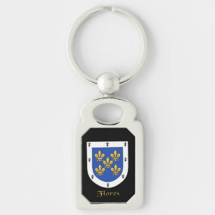Flores Historical Shield Keychain