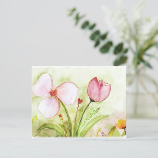 Flores invitation postcard