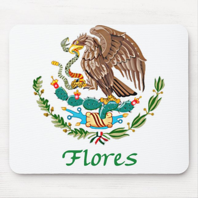 Flores Mexican National Seal Mouse Pad (Front)