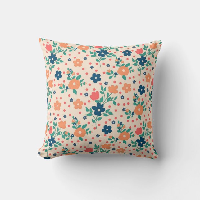 Flores Throw Pillow (Front)
