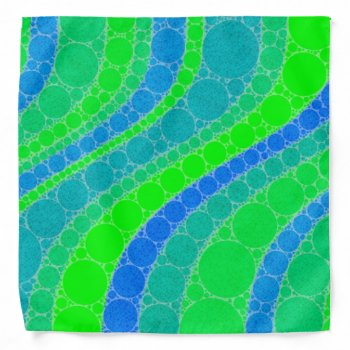 Florescent Green Retro Abstract Bandana by TeensEyeCandy at Zazzle