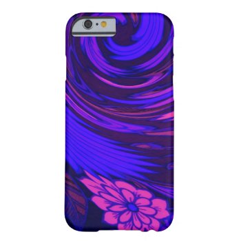 Florescent Pink Floral Surge Barely There iPhone 6 Case