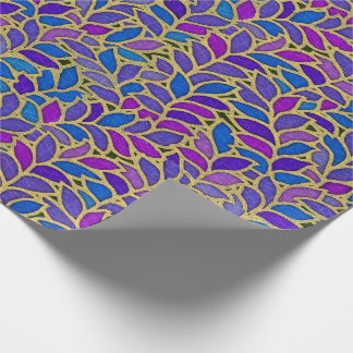 purple and gold wrapping paper