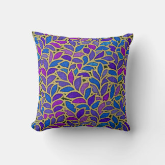 Floresta Greine Purple Throw Pillow
