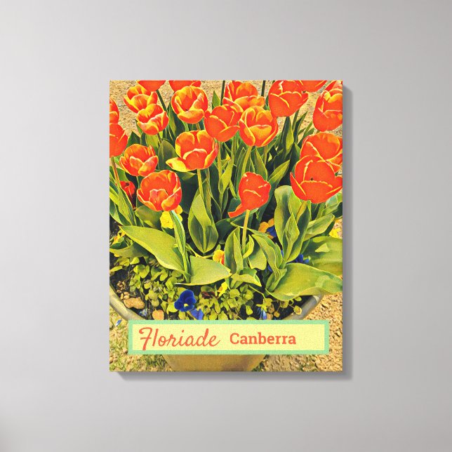 Floriade Canberra Australia flower festival tulips Canvas Print (Front)
