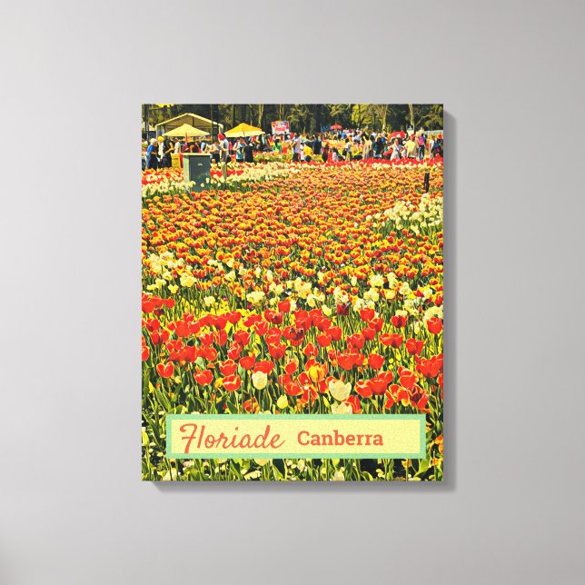 Floriade Canberra Australia flower festival tulips Canvas Print (Front)