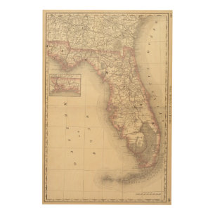 Florida 10 2 wood wall decor