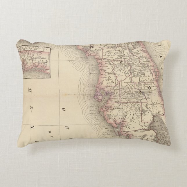 Florida 10 decorative pillow (Front)