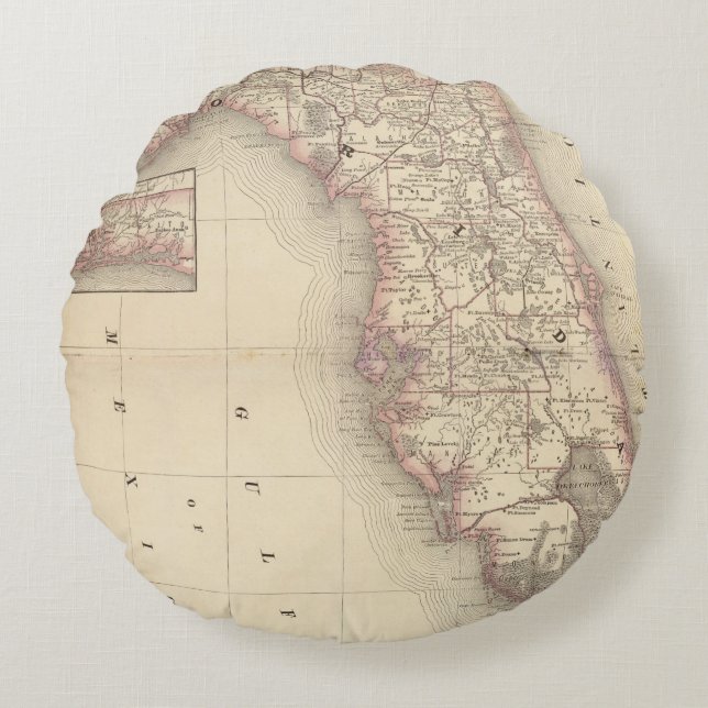 Florida 10 round pillow (Front)