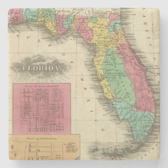 Florida 10 stone coaster (Front)