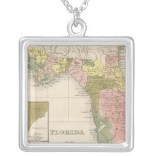 Florida 12 silver plated necklace