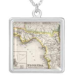 Florida 14 silver plated necklace