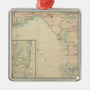 Florida 2 metal ornament
